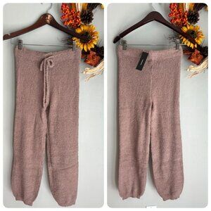 Lulus Teddy To Go Fuzzy Drawstring Pants Xtra Small Taupe